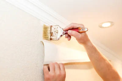 Pose de papier peint à Cheffois — revêtements muraux et toiles de verre